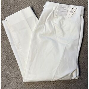 NEW Talbots Pants Womens 10P White Chatham Ankle Slim Leg Stretch Petites